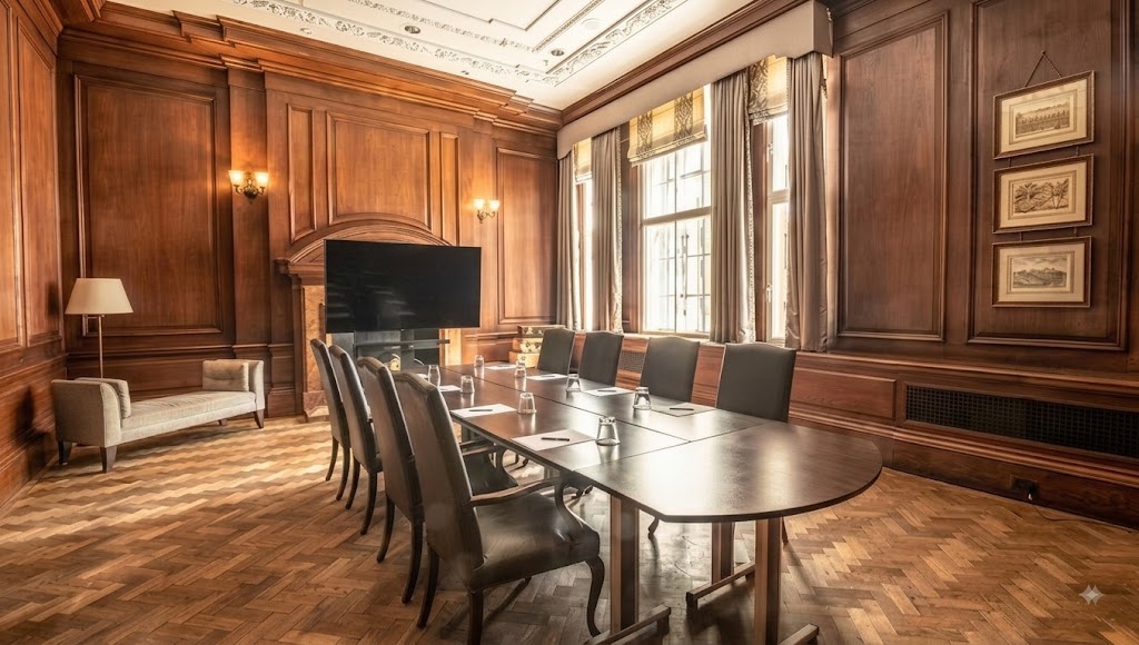 Luxury classic boardroom interior
